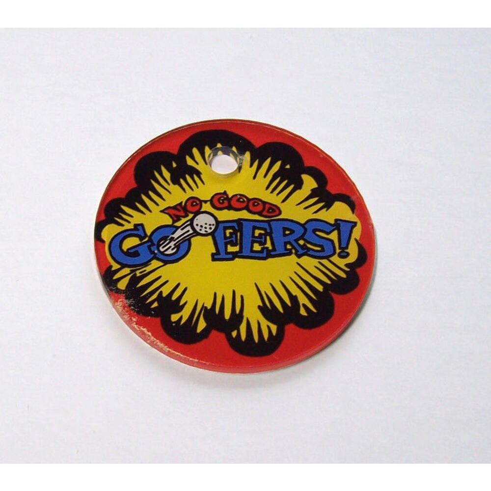 No Good Gofers Original NOS Pinball Machine Plastic Promo KeyChain 1997 Unused